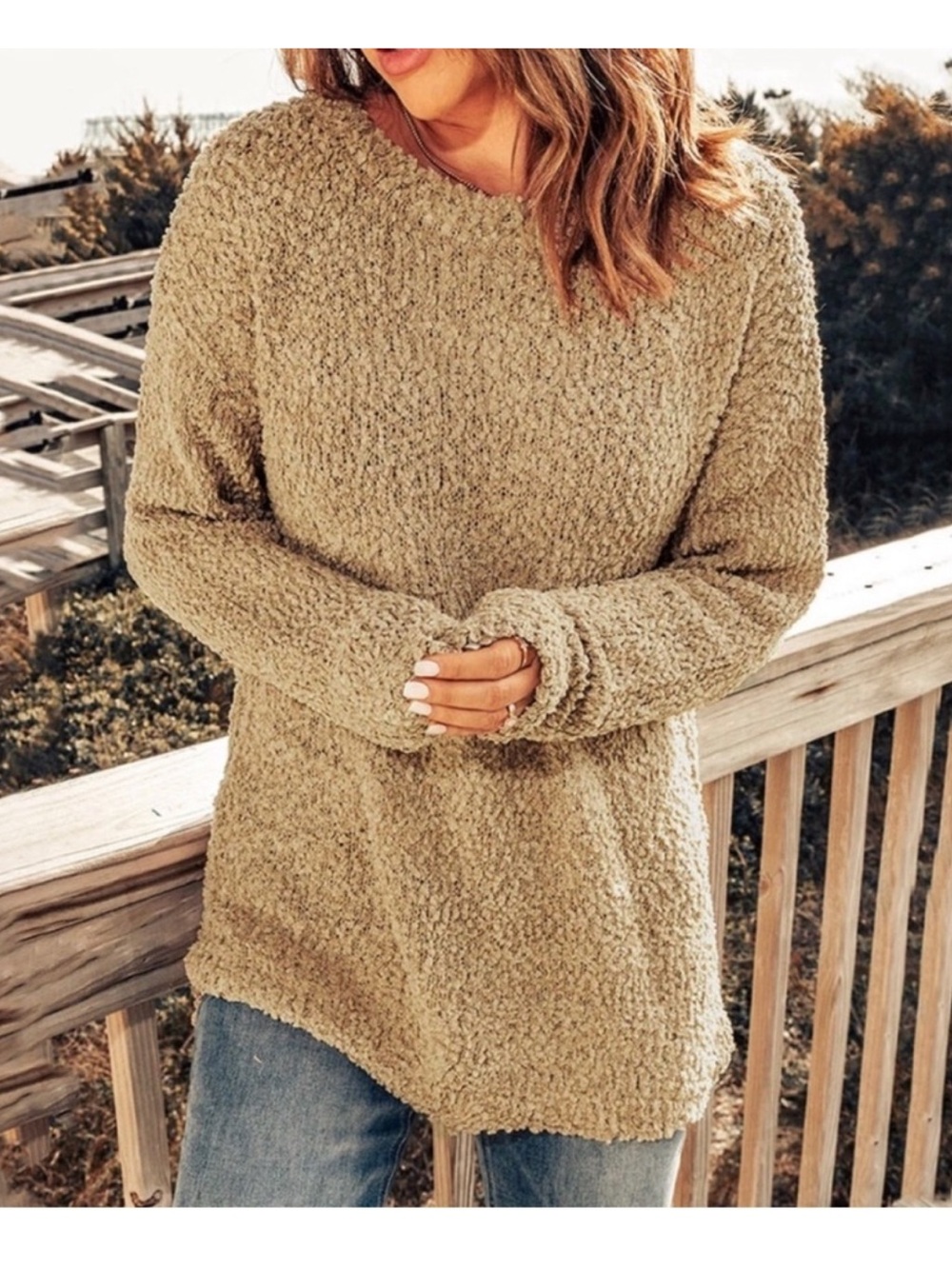 Vici Cream Popcorn Sweater